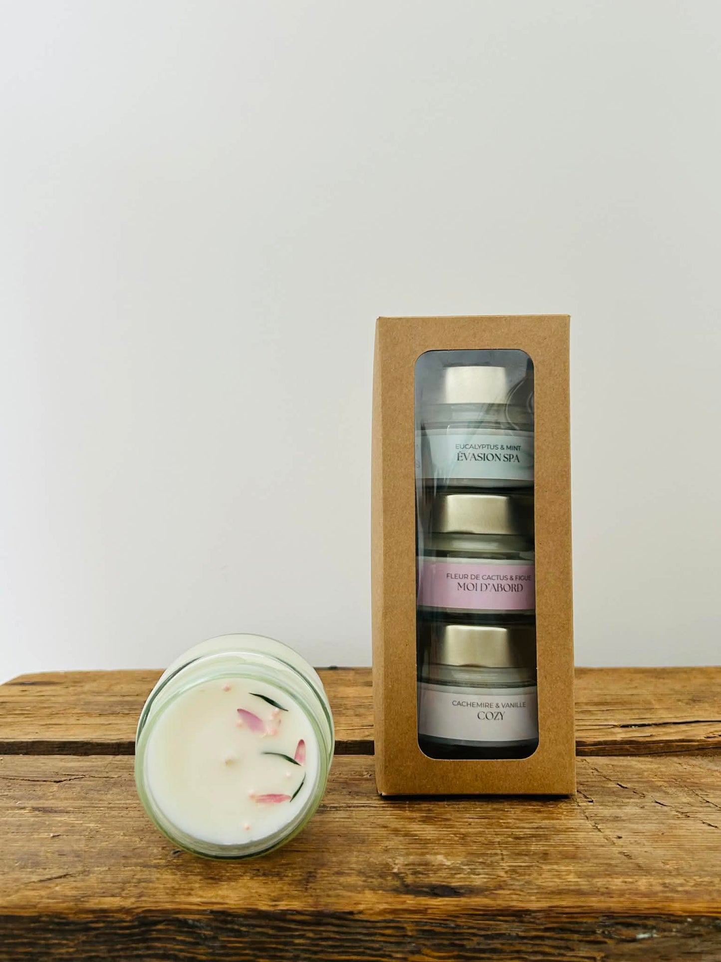 Coffret trio de chandelles